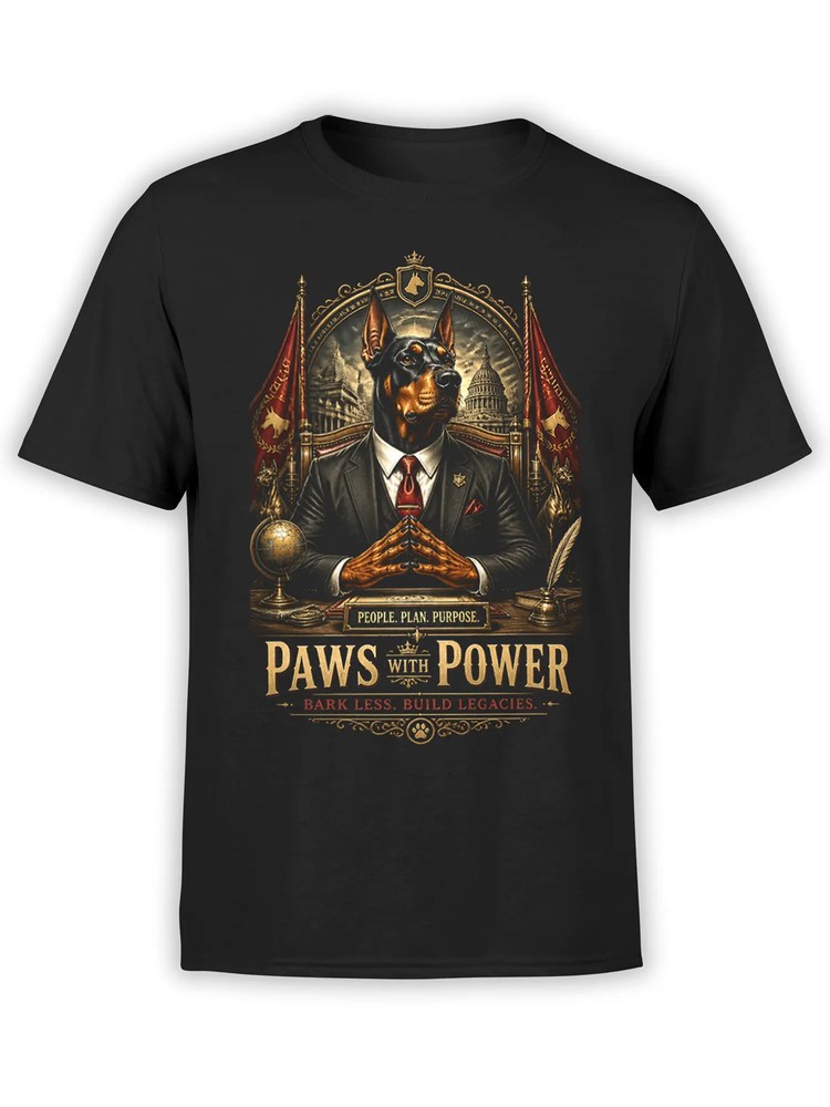 Paws With Power Doberman T-Shirt | Unisex
