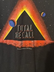 Vintage 1990 Total Recall Movie Promo Single Stitch Size XL Black