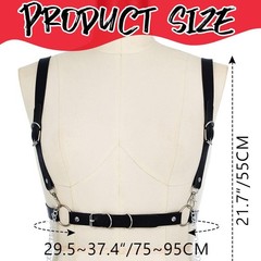Leather Waist Belts Harness Fashion Rave Black Body Accessories For Women