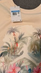 Jordan Jumpman Tropical Graphic Print Beige Crew Neck Short Sleeve T-Shirt M