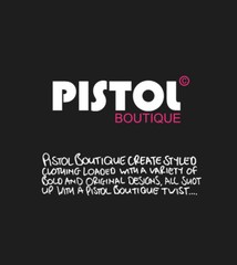 Pistol Boutique Men’s Black Plain Blank Neck Logo Print Single Tank Vest Top
