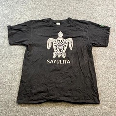 Yazbek T-Shirt Men’s L Black Sayulita Graphic Print Outdoor Casual Summer