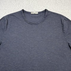Marine Layer Signature Crew Tee Shirt Mens Medium Blue Striped Made USA Casual
