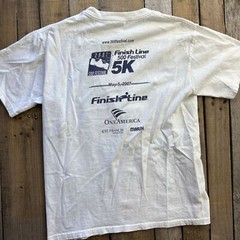 Finish Line 5k 500 Festival 2007 Mens T-Shirt Size M