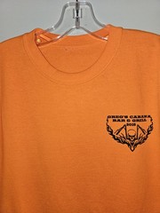 Gregs Cabana 2015 Bike Week South Carolina Large Mens Orange Graphic Logo Tshirt