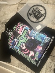 Hellstar Faith To Progress Black Graphic Logo Tee M