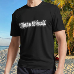 New Shirt White Skull Rock Band Italian Active T-Shirt Funny Size S to 5XL