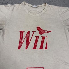 Rhude Win Smokers Die Younger Graphic T-Shirt Mens Small Cream Red Off-White