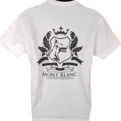 European Dobermans T Shirt Mens Size Large White Mont Blanc Dog Lover