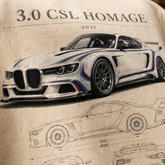 THE GT – BMW 3.0 CSL Homage (2025) – Analog Automotive Heavyweight Tee