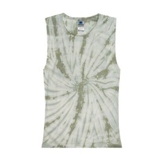 Multi-Color Tie Dye Muscle Tank Tops Sleeveless Adult XS to XXL Cotton