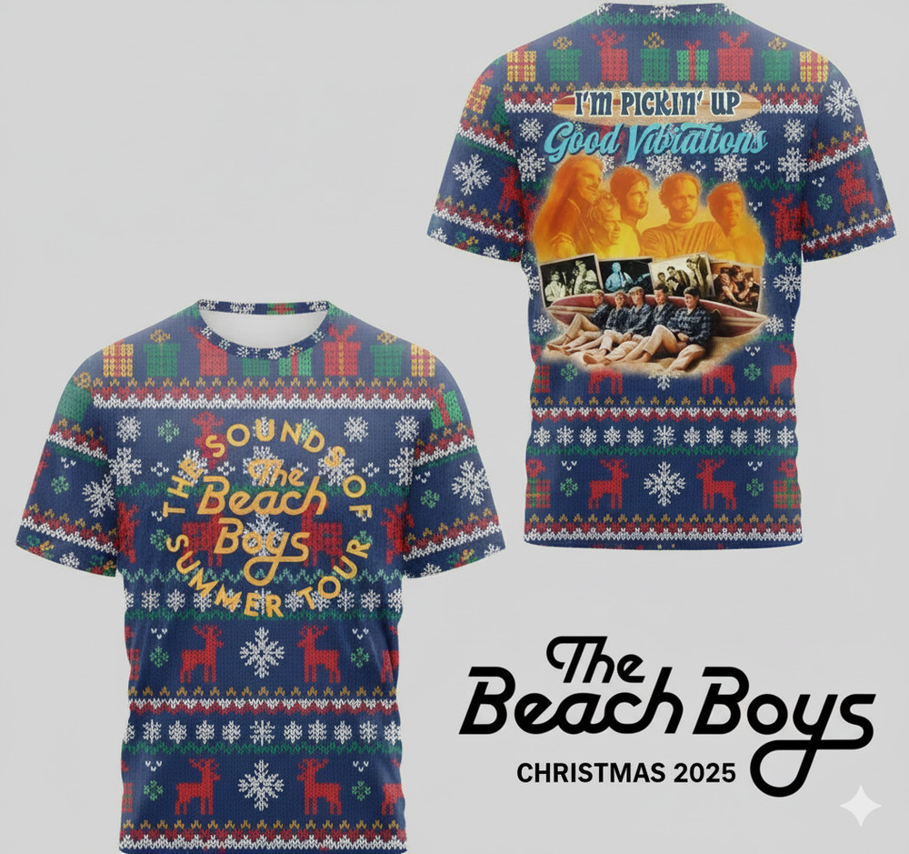 The Beach Boys member music all size 3D T-Shirt AOP Christmas U1R12