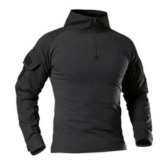 Tactical Combat Shirt Men Army Military Camo Long Sleeve Airsoft Hunting