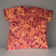 *New* 3XL & 4XL Handmade Tie Dye, Blood Orange Cruncht Crinkle, Crew or V-Neck