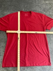 Fresh Clean Threads T-Shirt Men 2XL Bright Red Soft Knit Cotton Casual Crew Neck