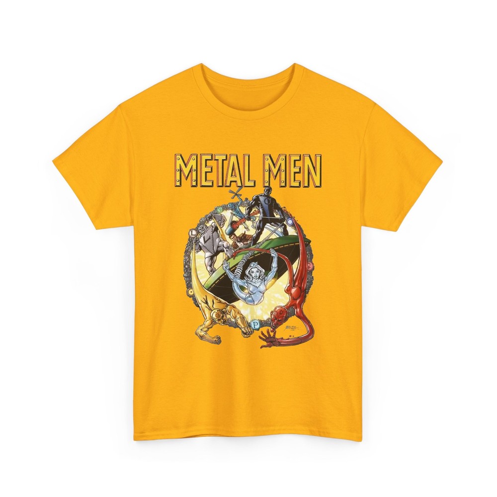 Metal Men T-Shirt DC Comics George Perez Art Silver Age Retro Vintage-Style Tee