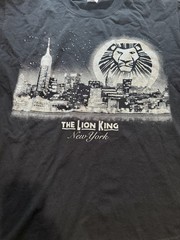 Disney The Lion King New York Broadway Musical T Shirt Black Adult Large NYC