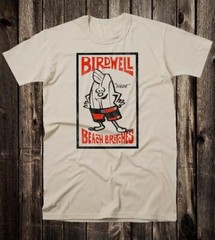 SALE Retro Surf Shop T Shirt Cotton Vintage Art Birdwell Birdie Beach Britches S