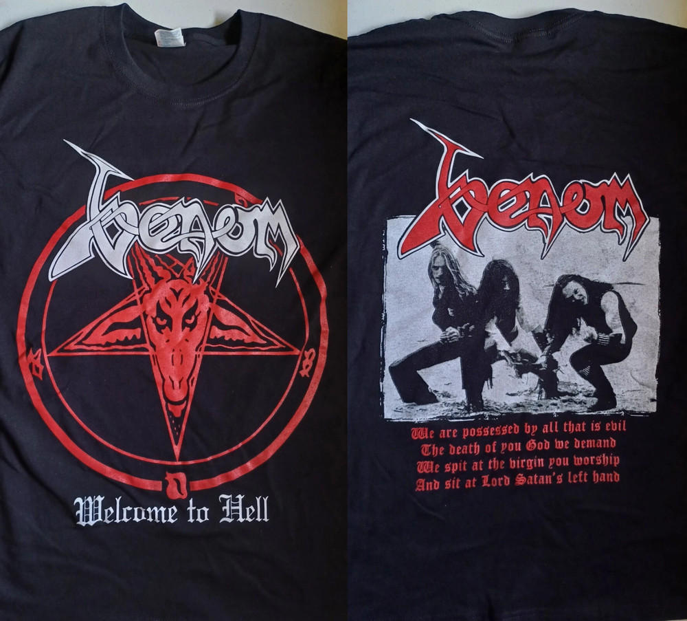 welcome to hell Venom Band 2-Sided Shirt Unisex All Size LO485