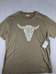 Frye & Co. Heritage Short Sleeve T-shirt Men’s 3XLT Western Steer NWT