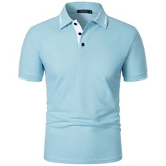 Men Breathable Summer Polo Shirt Beach Casual Tshirt Top Daily Fit Tee Gym Gift