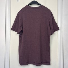 Public Rec Go-To V-Neck Mens L Pima Cotton Stretch Tee T Shirt Burgundy