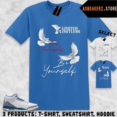 Shirt To Match AJ 3 True Blue 2026 Sneaker Matching Tee Limitless Yourself
