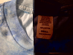 FSD Four Seasons Design Vintage T-shirt 2 skullsBlue with silver size small 90s