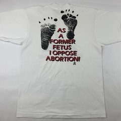 VTG 90s Life Beings At Conception Pro-Choice T-Shirt Adult Medium Child Abortion