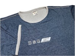 Vintage Dolce And Gabbana Men’s Large Blue Ringer Tee Jerzees Euro Tag 90s