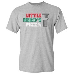 Little Nero’s Pizza – Pizza Delivery Funny Movie T Shirt – Sport Grey