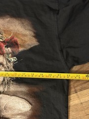 Vintage Bon Jovi T-Shirt Size L Black 90s These Days Tour Rock Band Jesus Crown