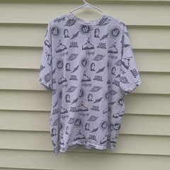 Michael Jordan Shirt Men XL Air Jordan Flight Club 1985 Wht Y2K 80s 90s Thrashed