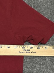 True Religion Buddha Graphic SS Tee Mens S Red Silver Metallic Foil Logo T-Shirt