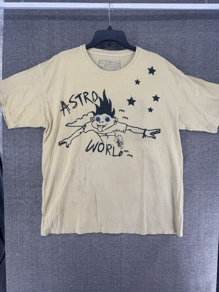 Travis Scott Astroworld Merch “Look Mom I Can Fly” T Shirt XL, Issues