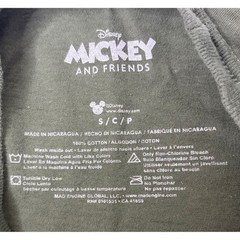 Disney Mickey Mouse Enjoy the Outdoors Camping Graphic T-Shirt Olive Green Small