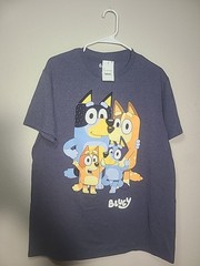 Bluey New Adult T-Shirt -Chilli Bandit Bingo Bluey XL New! With Tags