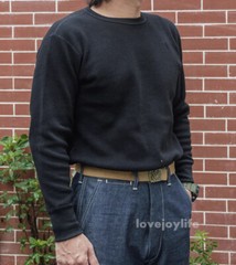 Non Stock Waffle Thermal Shirt 400g Heavyweight Fall Winter Long Sleeve Basic Sh