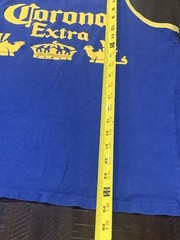Corona Extra Tank Top Mens Size Medium Blue Sleeveless Muscle Tee Graphic Cotton