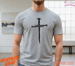 Unisex Three Nails Cross T-Shirt, Men T shirt,Women T shirt Gift Religion Top