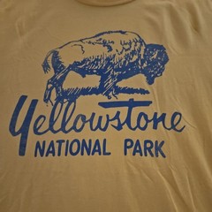 MENS YELLOWSTONE NATIONAL PARK T SHIRT SIZE XL
