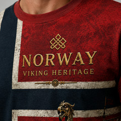 Mens Norway Soccer Fan 3D T-Shirt Viking Heritage Norwegian Flag Shirt (S-5XL)