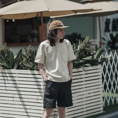 NON STOCK Drop Shoulder Pocket T-Shirt Loose Fit Men’s Heavyweight Cotton Tee