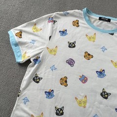 Krew Shirt Adult Large Short Sleeve All Over Print Casual Men’s