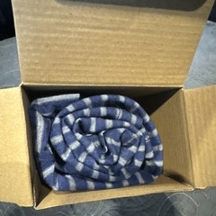 Meriwool Light Base Layer Men’s XL Blue “Sea” Stripe 190 Henley Long Sleeve NEW