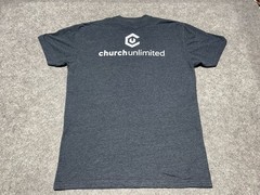 With Jesus in her Heart & Coffee In her hand Unlimited Womes XL CityChurch Shirt