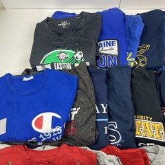 Wholesale lot of 22 Sport’s Long/Short Sleeve T-Shirts (Size in Desc)