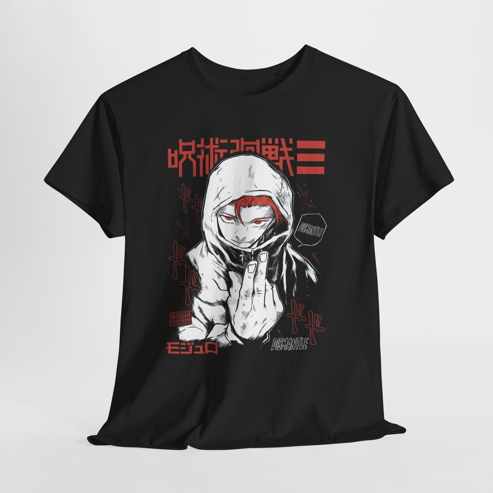 Yuji T-shirt Itadori Todo Jujutsu Kaisen Gojo Horror Anime Black Shirt All Size.