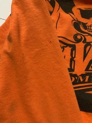 Lot Of 2 Suavecito Pomade Hair Styling Graphic L/S Orange Neon T-Shirts Sz. M