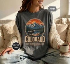 Colorado Moose Rocky Mountain National Comfort Tee
